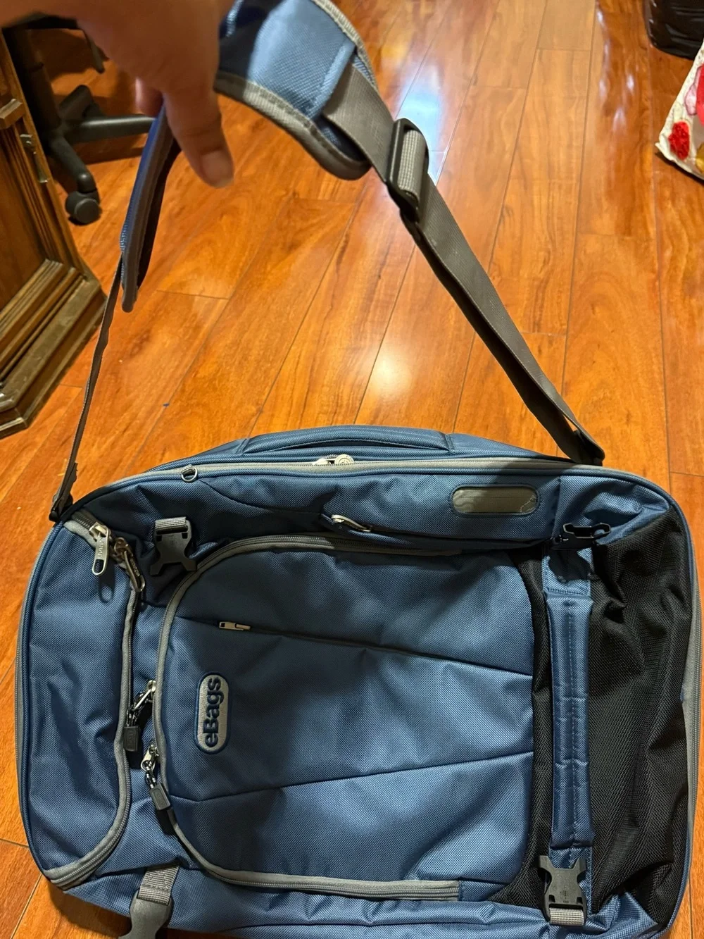 eBags Men's Blue Travel Backpack